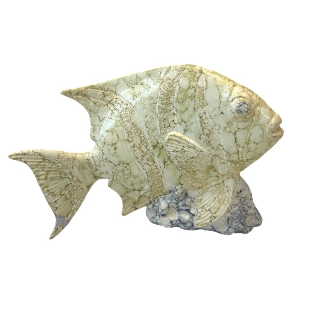 Ceramic Fish Self Table Sitter Repaired - Picture 1 of 9